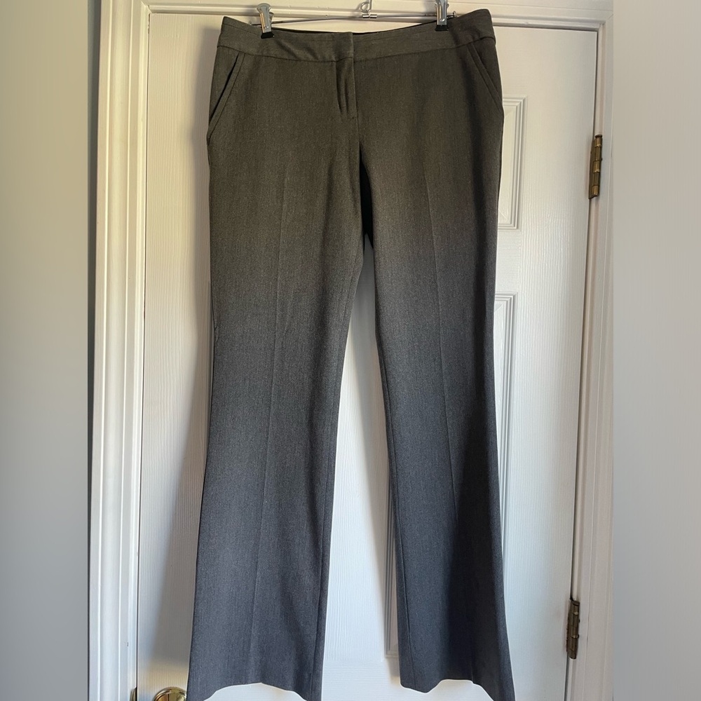 Express Women’s Charcoal Gray Columnist RegularTrousers Pants 8 Office Work